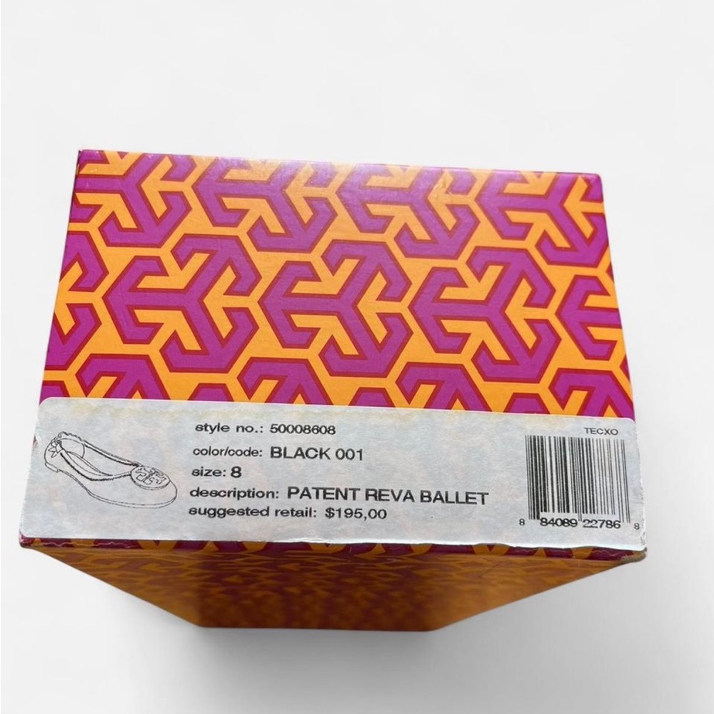 Tory Burch Patent Reva Ballet Flats Black size 8 - Picture 6 of 6